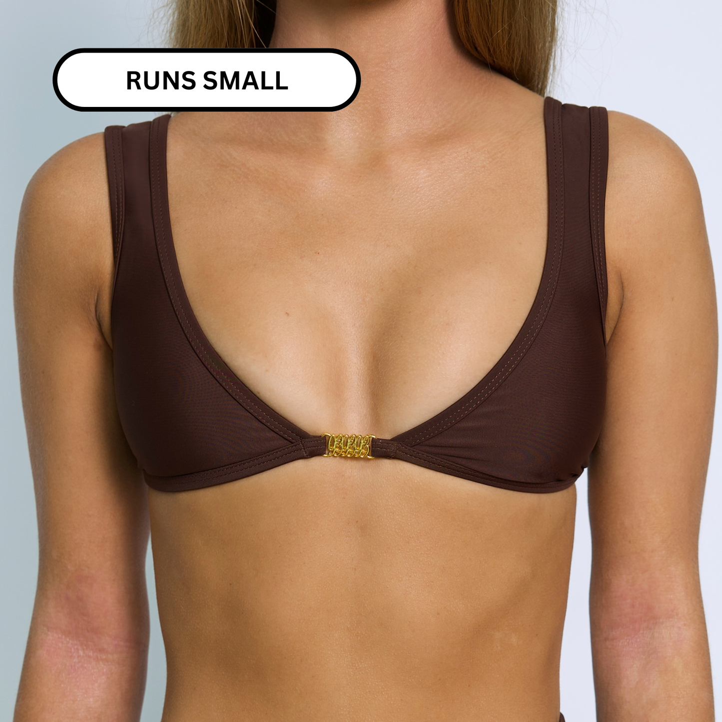 AMELIA Cacao '93' Minimal Bikini Top