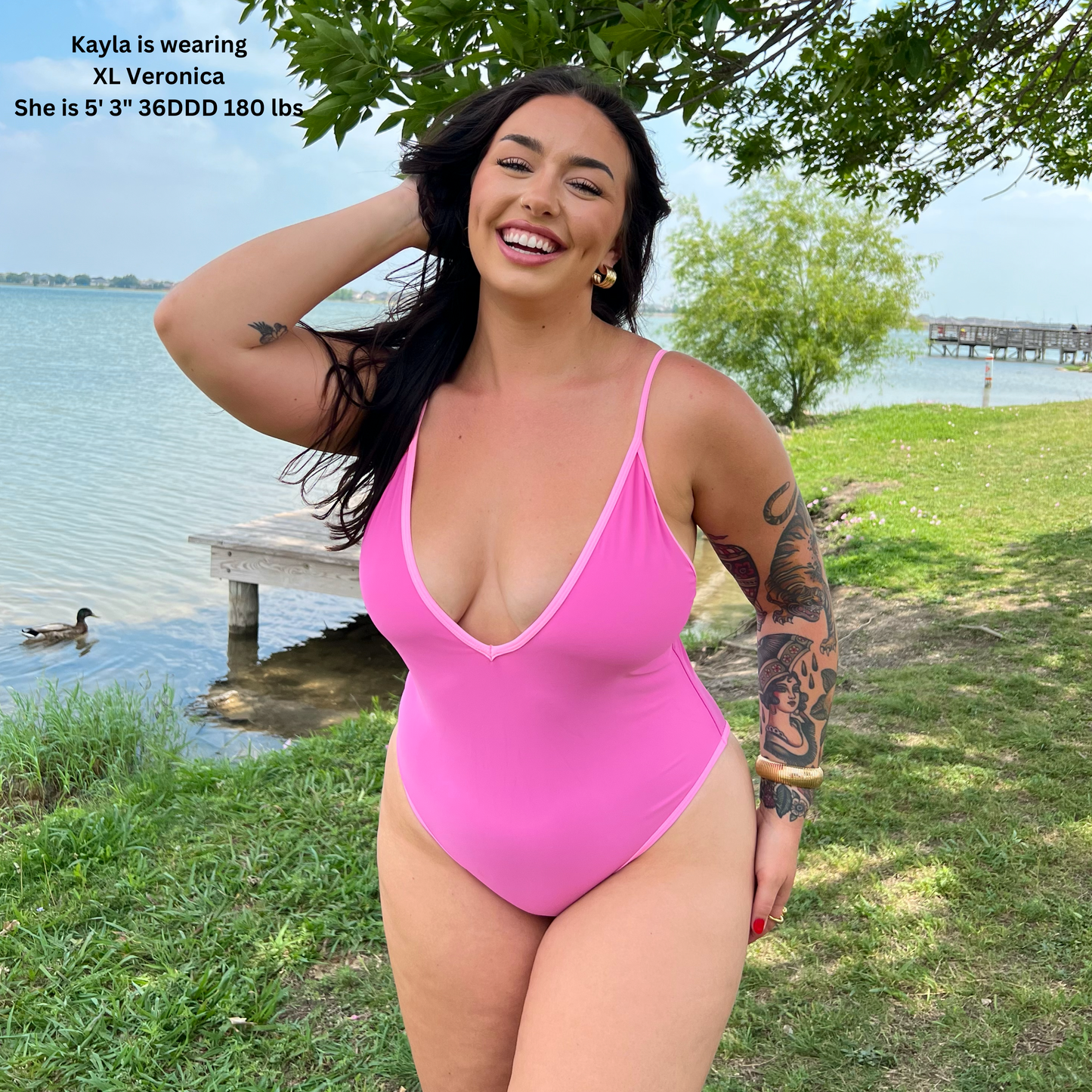 VERONICA Lilac Deep V One Piece