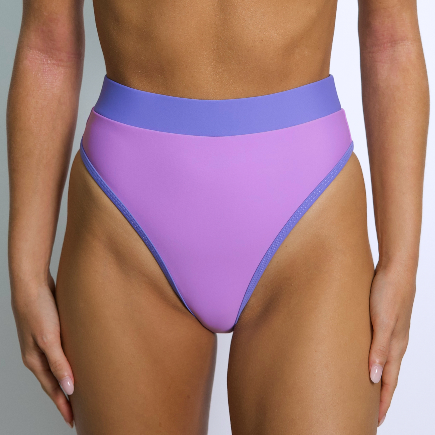 CHLOE Lavender High Rise Bikini Bottom