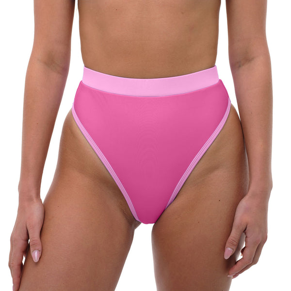 CHLOE Poppy Pink High Rise Bikini Bottom