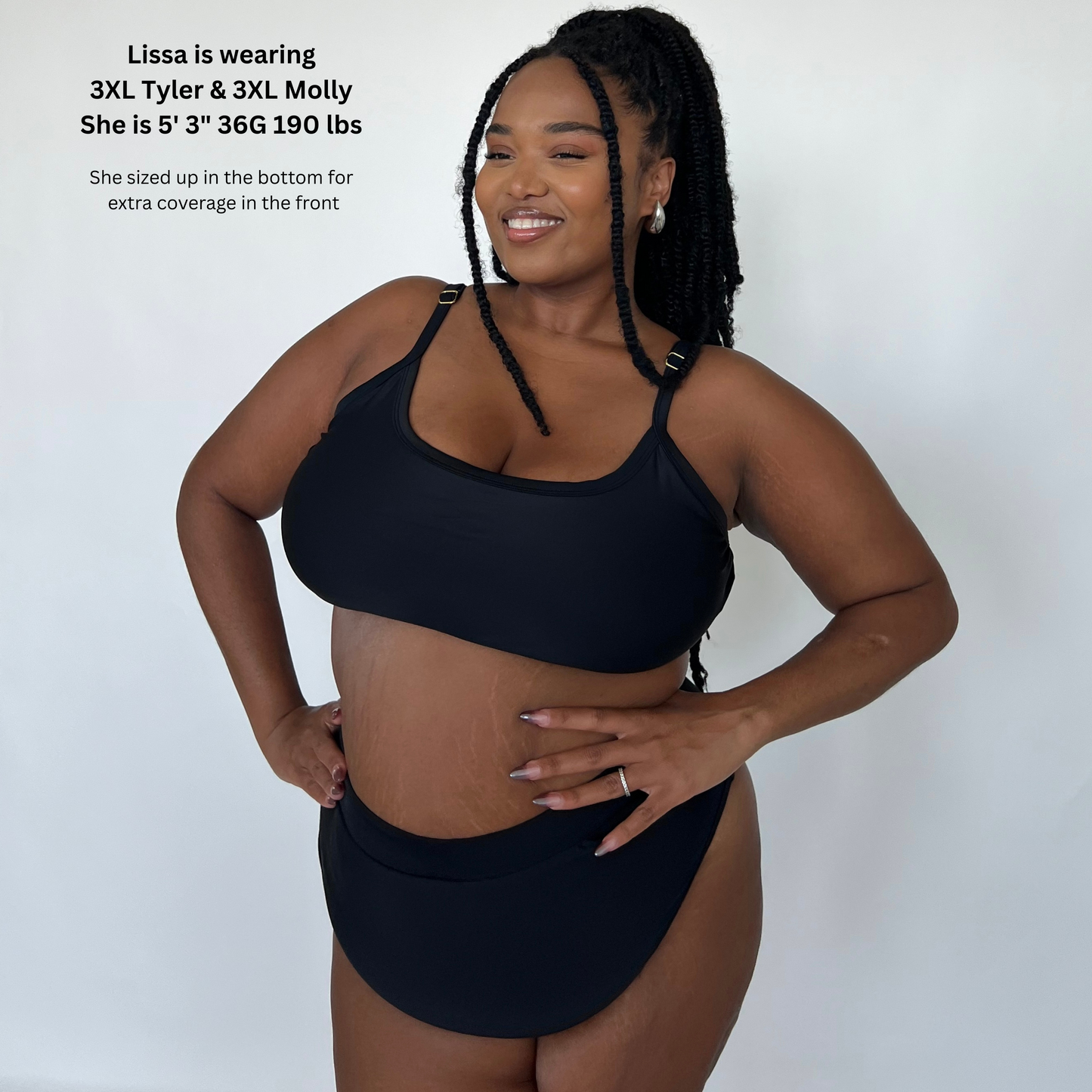 MOLLY Peri Full Coverage High Rise Bikini Bottom