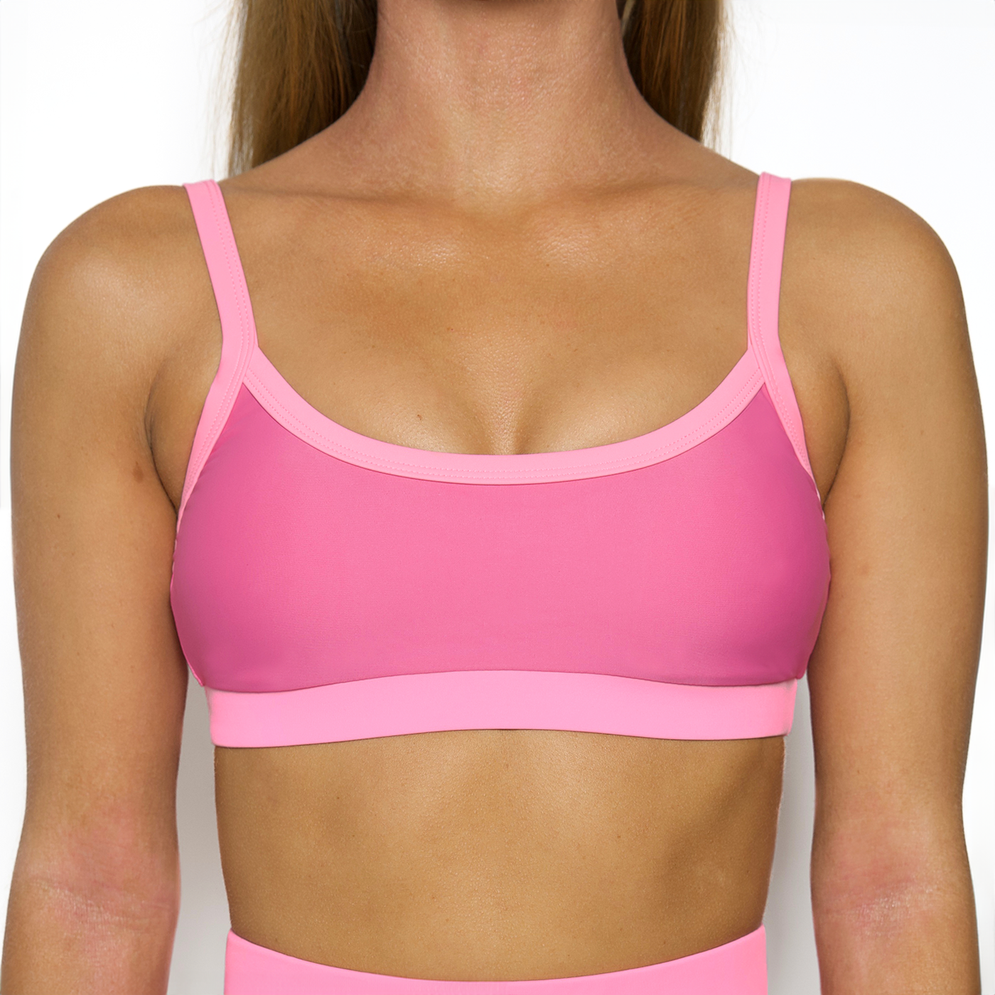 TYLER Poppy Pink Sporty Bikini Top – 93 Play Street