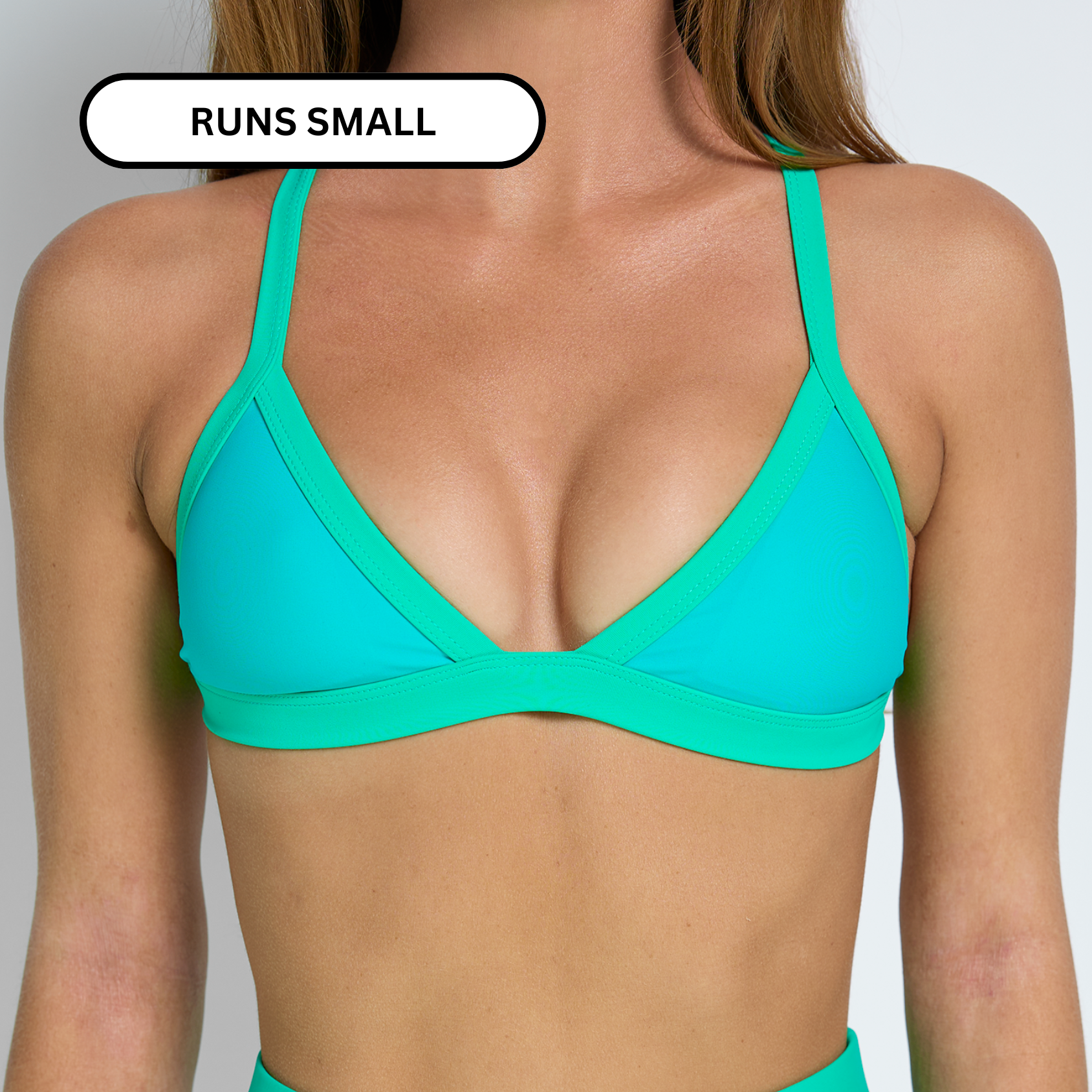 SERENA Aqua Melon Triangle Bikini Top – 93 Play Street