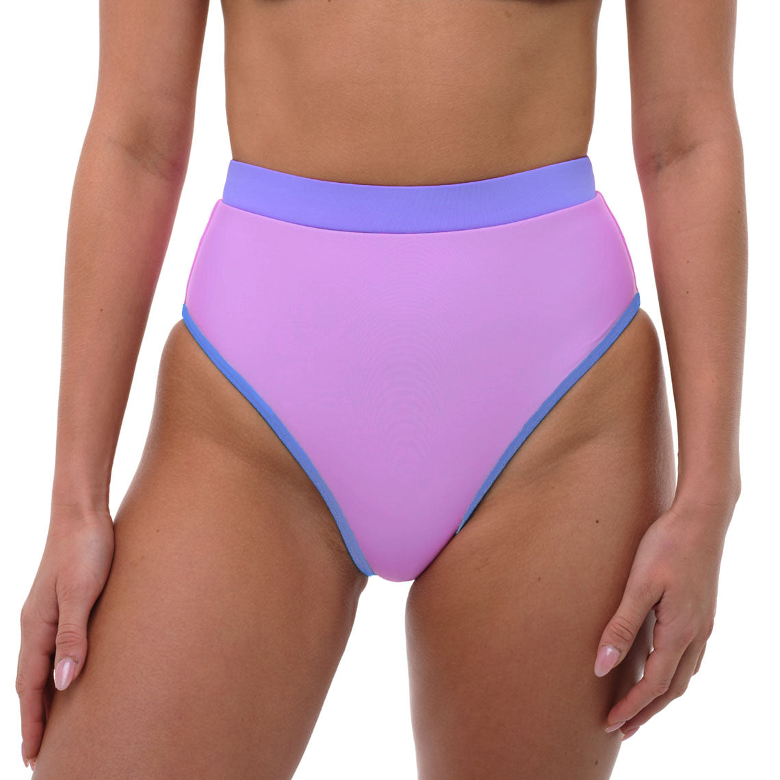 MOLLY Lavender Full Coverage High Rise Bikini Bottom – 93 Play Street