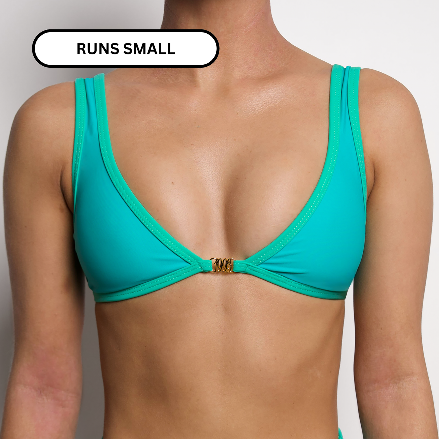 AMELIA Aqua Melon '1993' Minimal Bikini Top