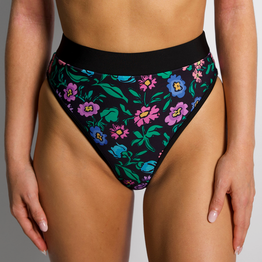 CHLOE Midnight Bloom High Rise Bikini Bottom