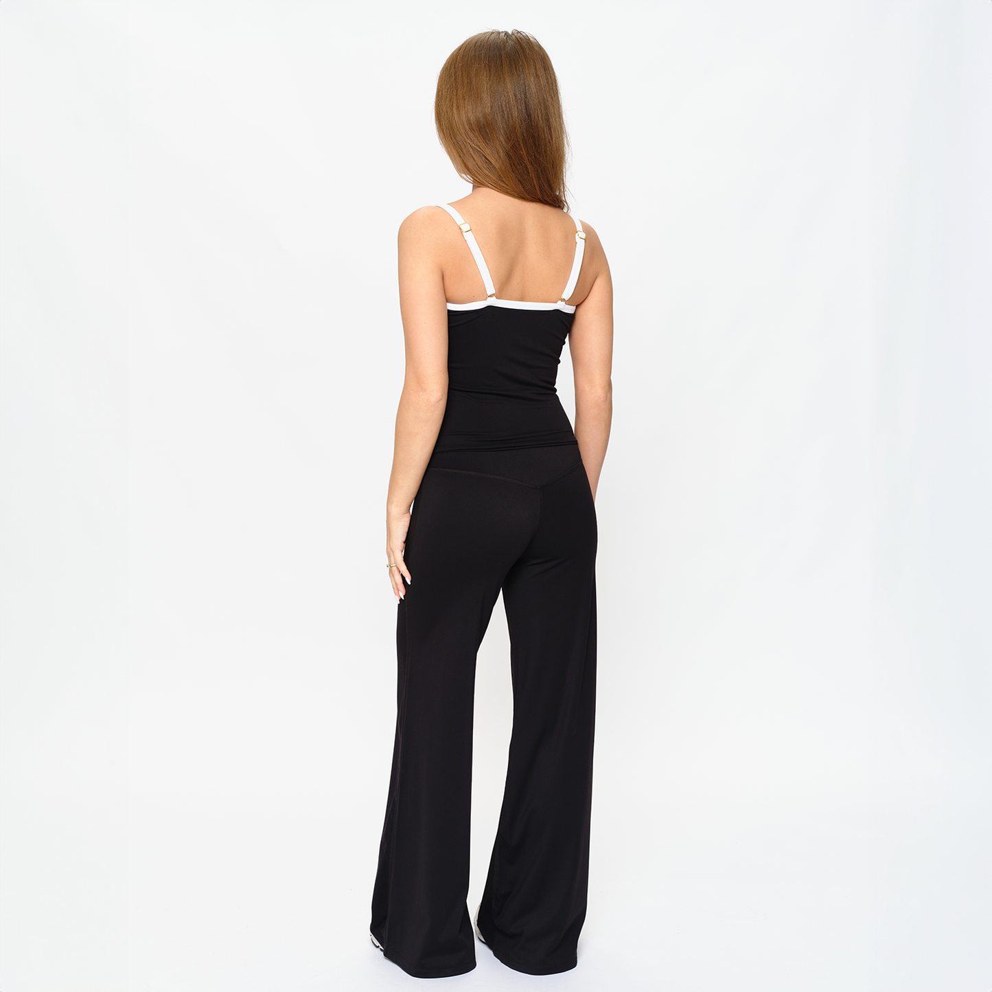 LOGAN-WIDE Black Flare Legging - LONG