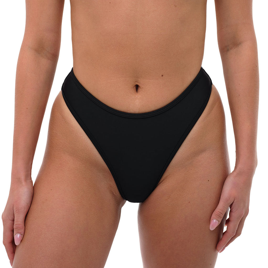 CARSON Black Cheeky Bikini Bottom