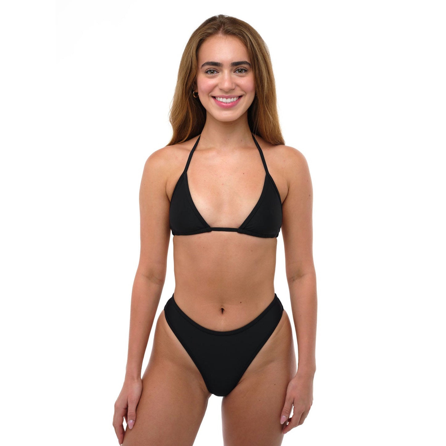 CARSON Black Cheeky Bikini Bottom