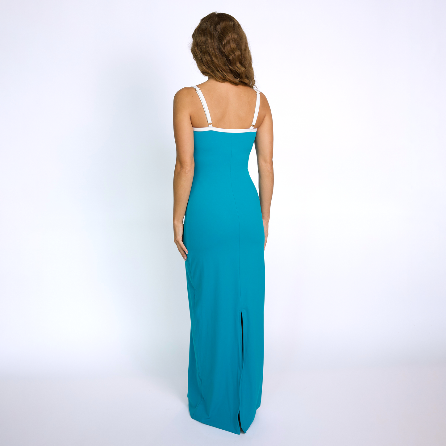 SYDNEY-MAXI Aqua Marine Sweetheart Scoop Maxi Dress