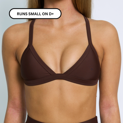 SERENA Cacao Triangle Bikini Top