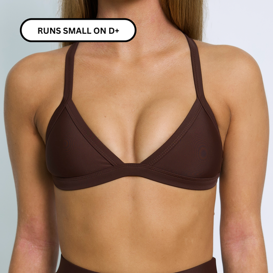 SERENA Cacao Triangle Bikini Top