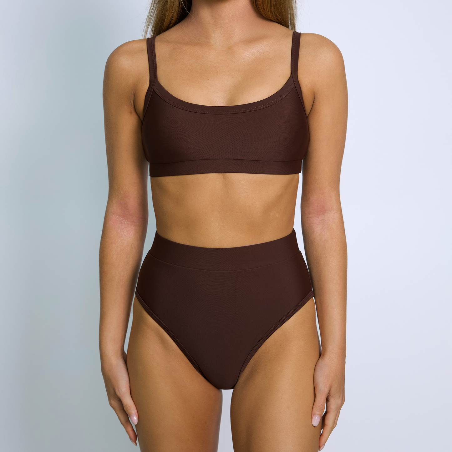 TYLER Cacao Sporty Bikini Top