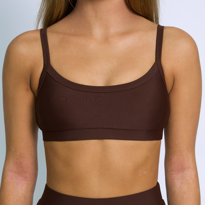 TYLER Cacao Sporty Bikini Top