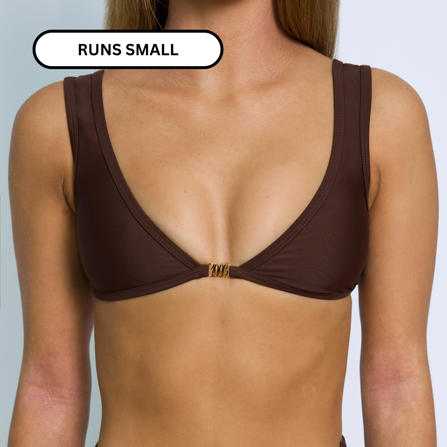 AMELIA Cacao '93' Minimal Bikini Top