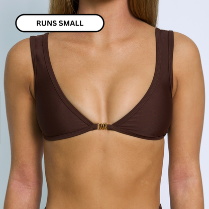 AMELIA Cacao '93' Minimal Bikini Top