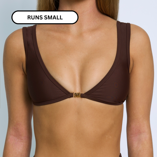 AMELIA Cacao '93' Minimal Bikini Top