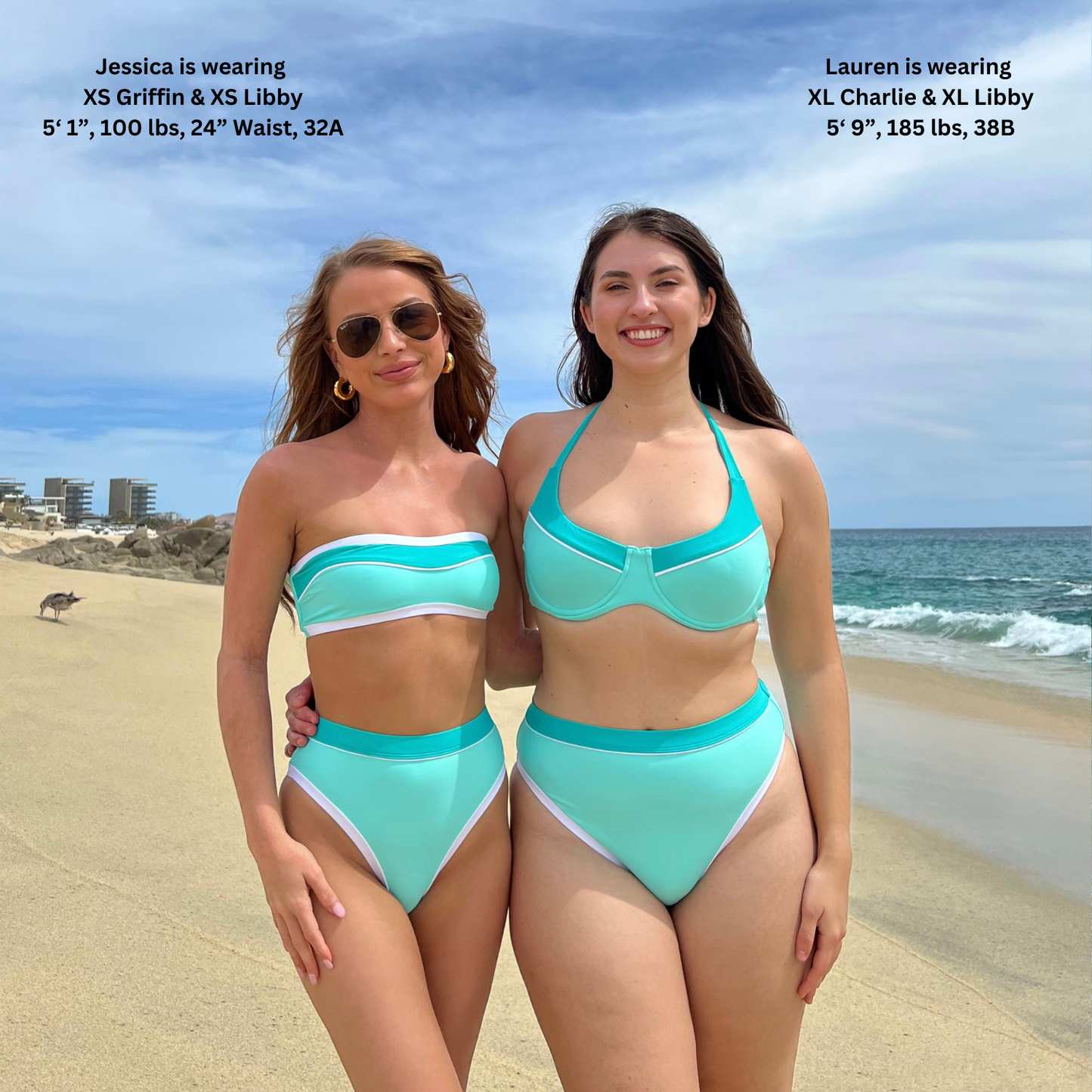 CHARLIE Seafoam Underwire Piping Top
