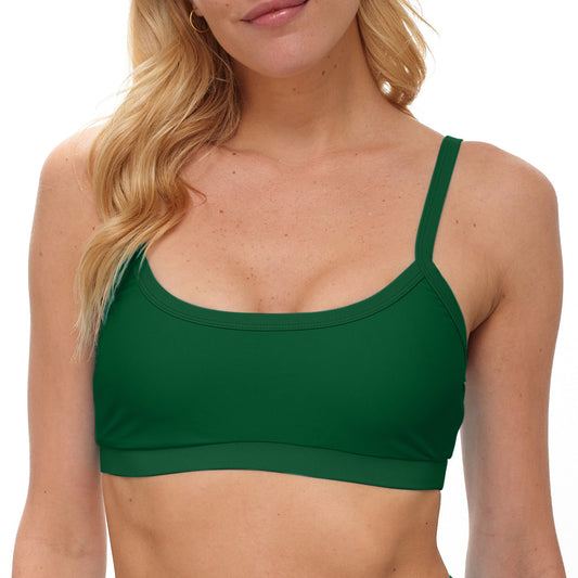 TYLER Evergreen Sporty Bikini Top