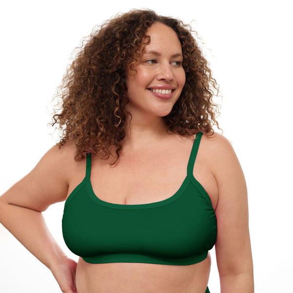 TYLER Evergreen Sporty Bikini Top