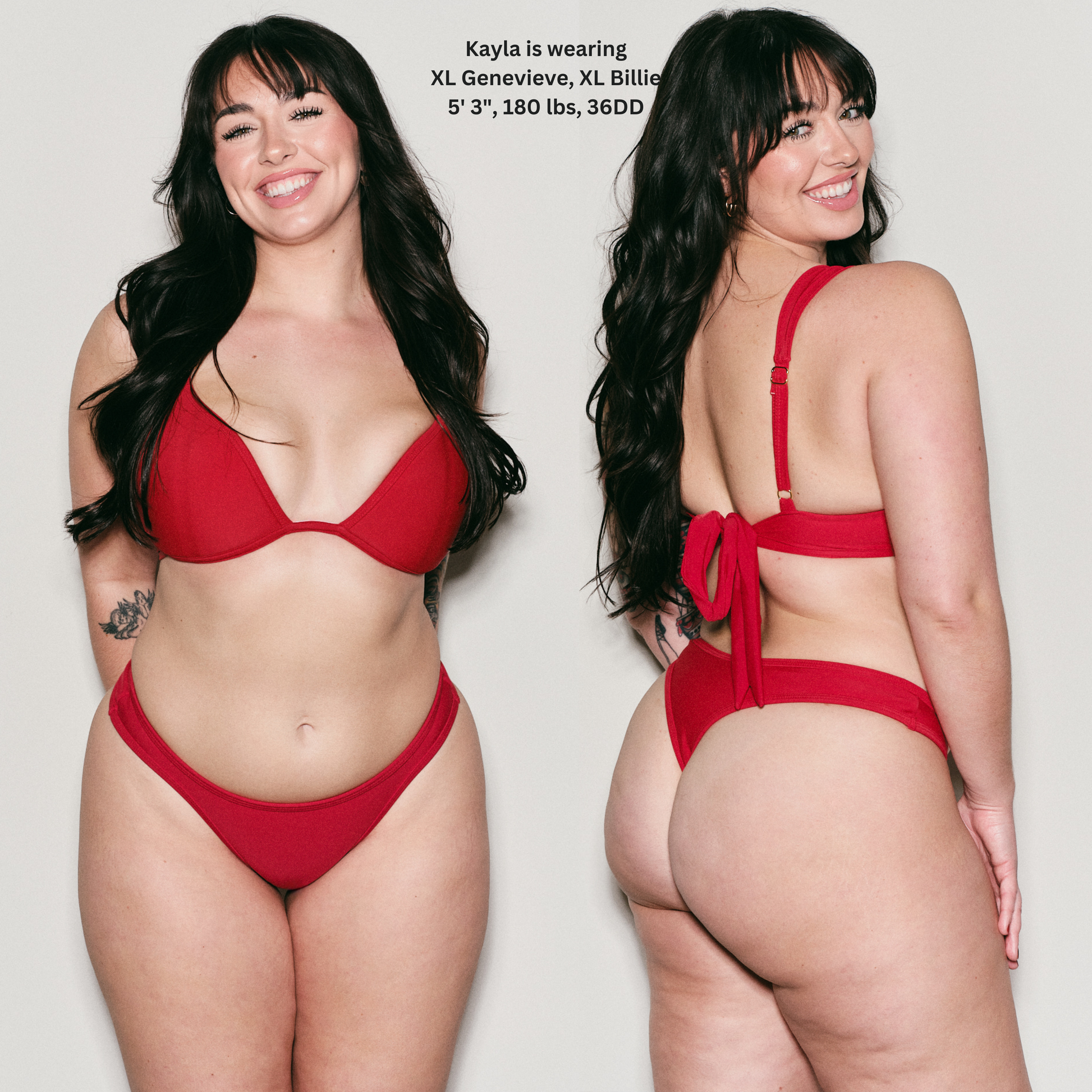 BILLIE Scarlet Red Ultra Cheeky Bikini Bottom