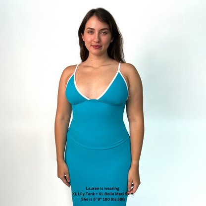 LILY-TANK Aqua Marine Triangle Top