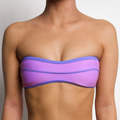 GRIFFIN Lavender Bandeau Piping Top