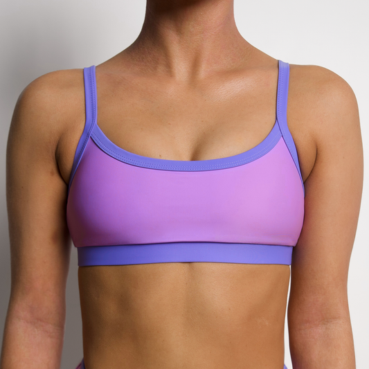 TYLER Lavender Sporty Bikini Top