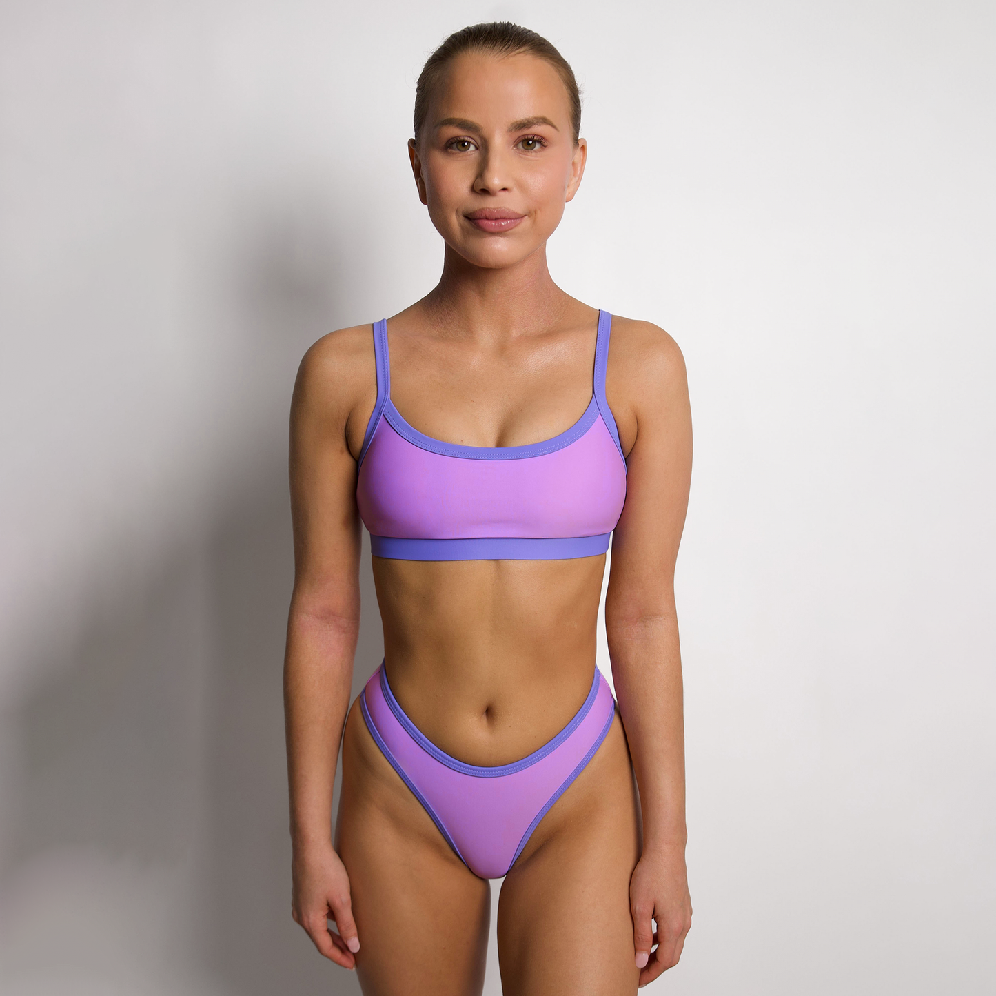 TYLER Lavender Sporty Bikini Top