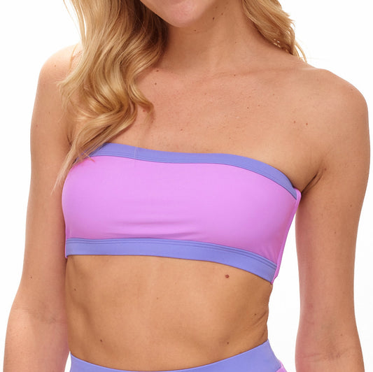 CONNER Lavender Bandeau Bikini Top