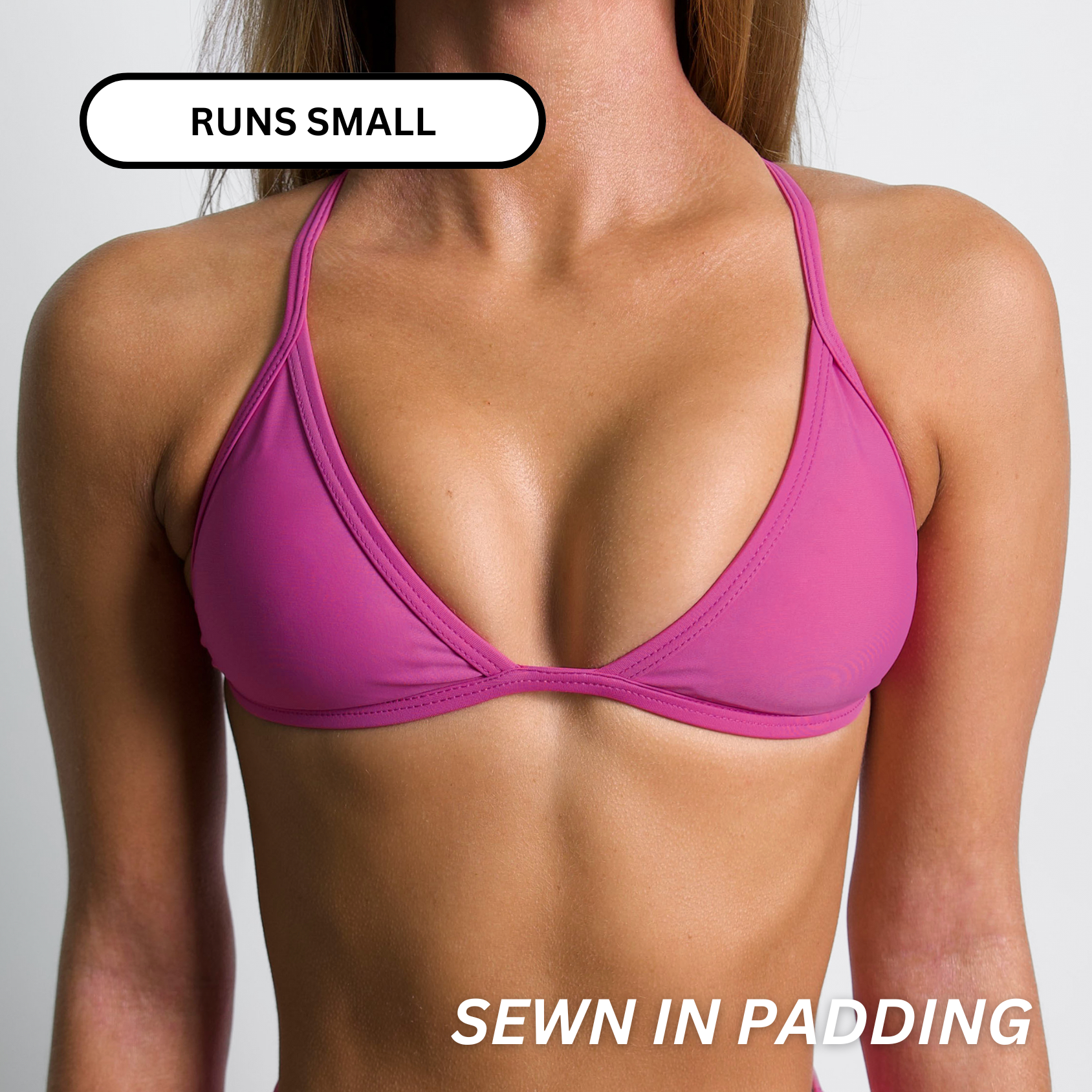 LILY Fuchsia Minimal Triangle Top