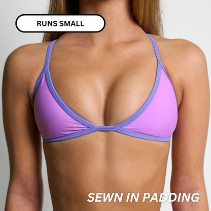 LILY Lavender Minimal Triangle Top