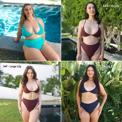 LILY Poppy Pink Minimal Triangle Top