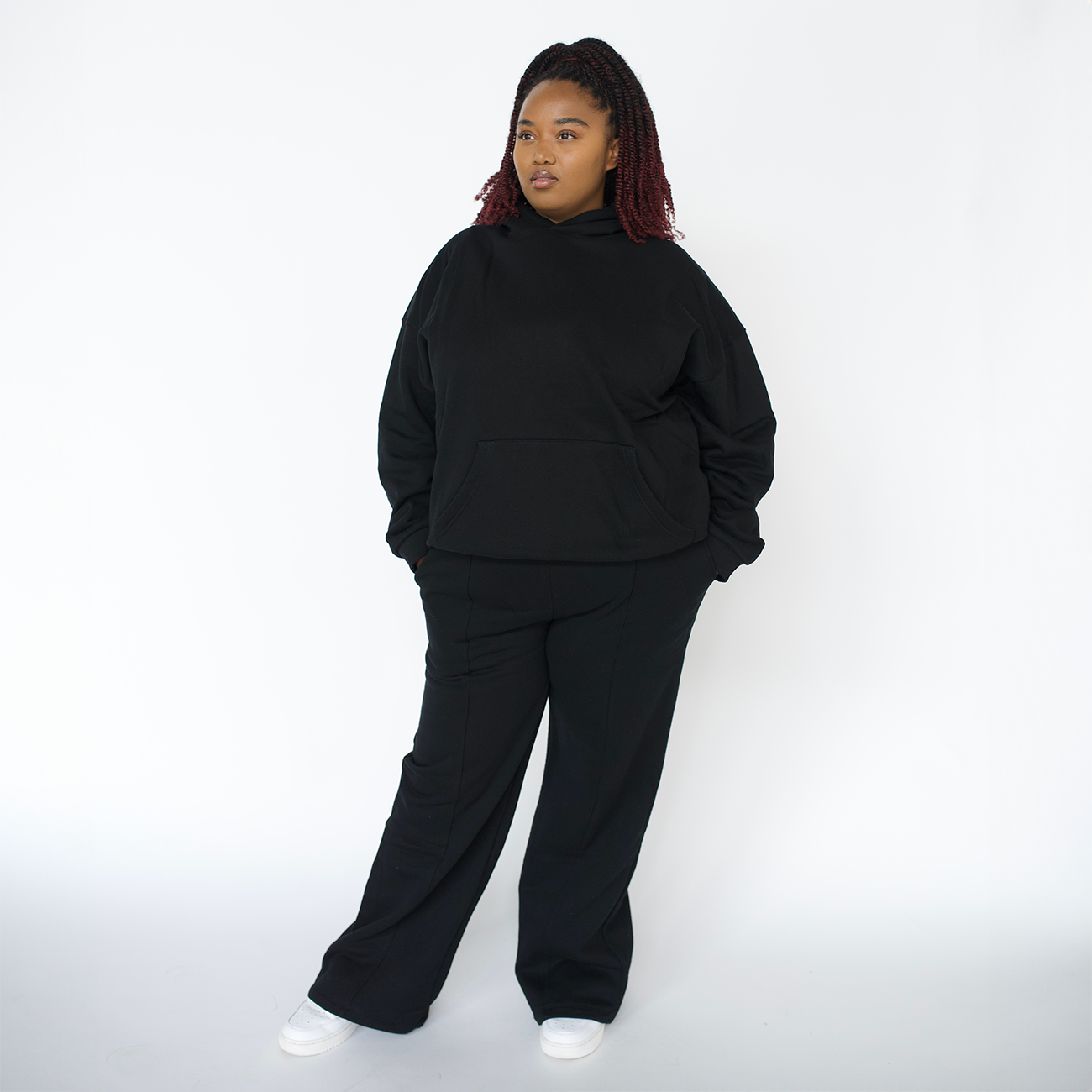 EMERSON Black Fleece Wide Leg Pant - LONG
