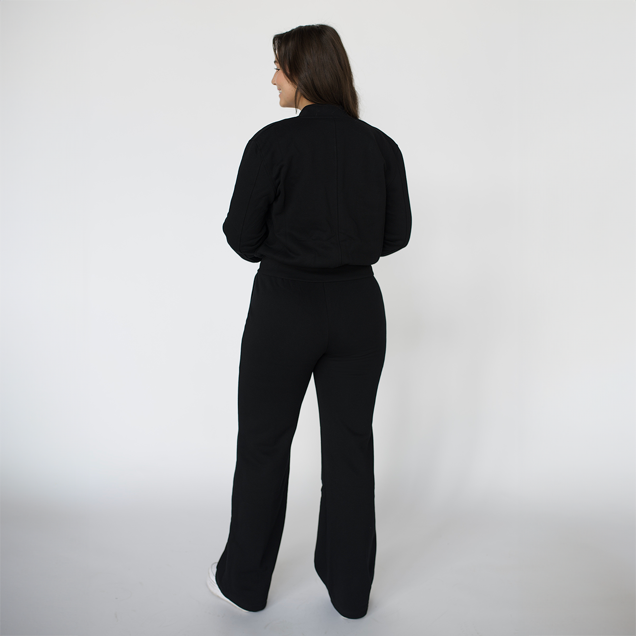 EMERSON Black Fleece Wide Leg Pant - LONG