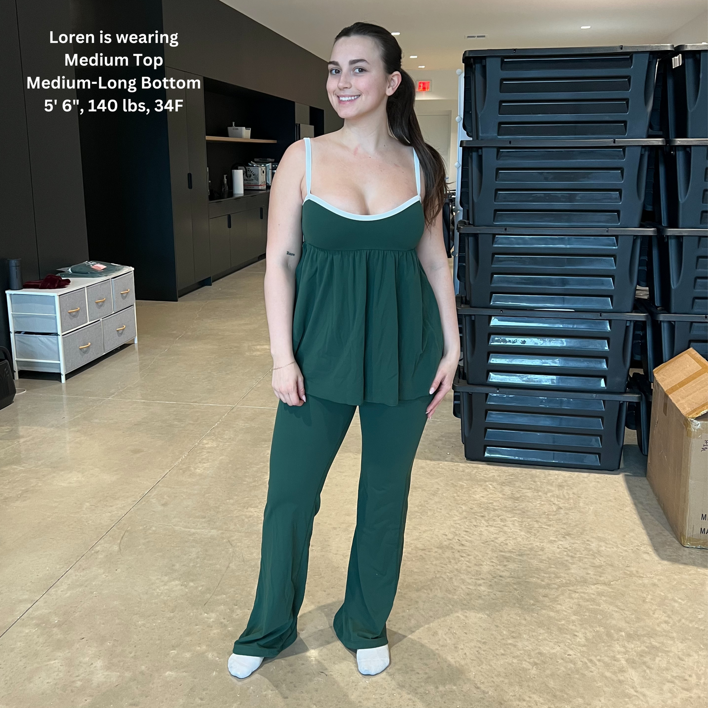 LOGAN-FLARE Evergreen Flare Legging - LONG