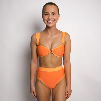 MOLLY Mango Full Coverage High Rise Bikini Bottom