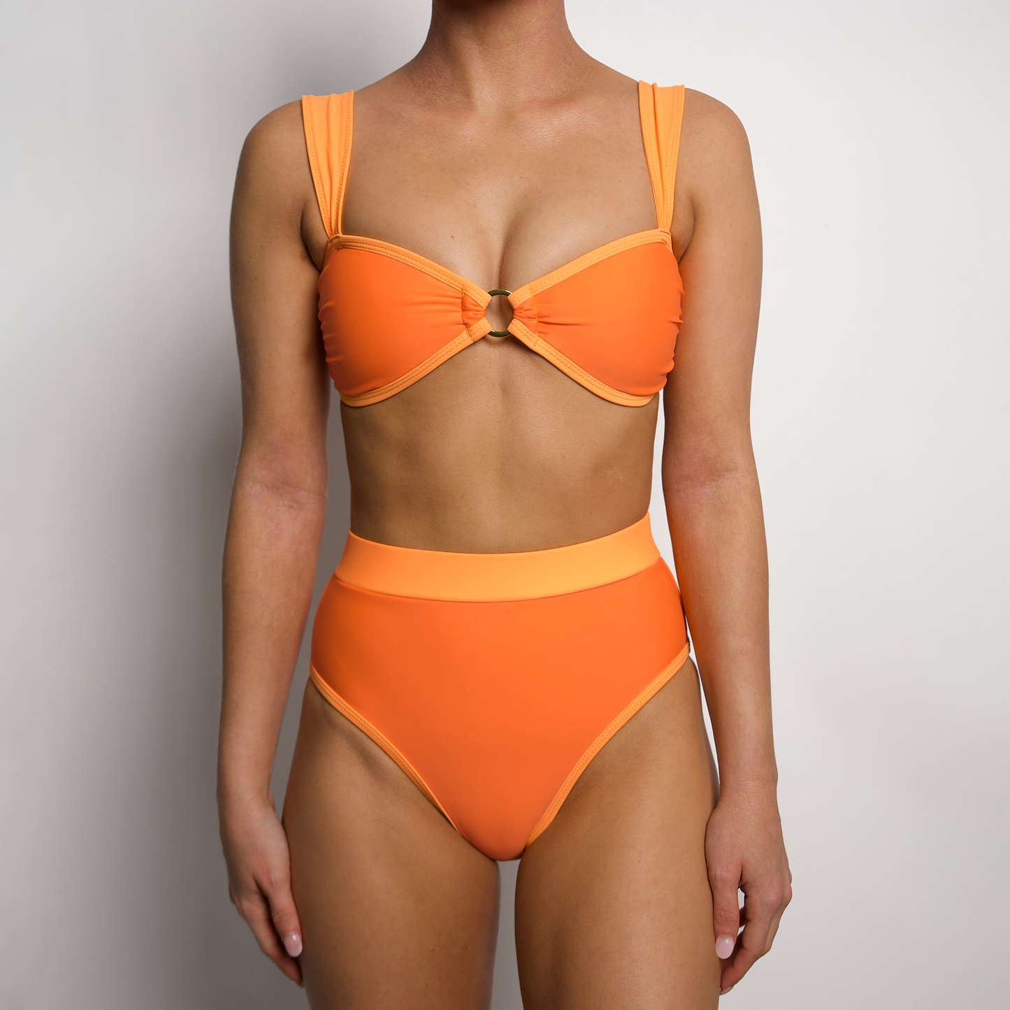 MOLLY Mango Full Coverage High Rise Bikini Bottom