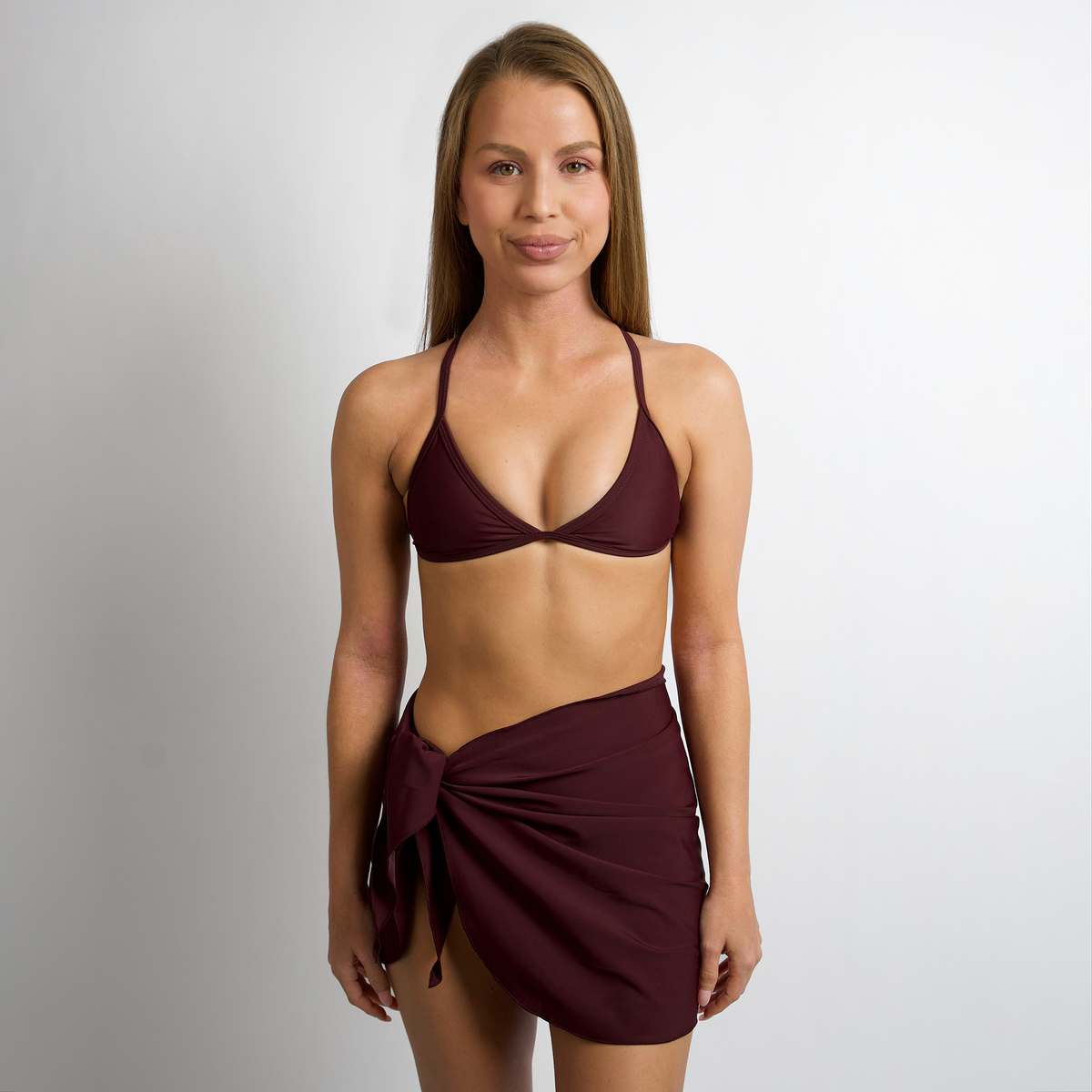 SARONG Maroon Cover Up