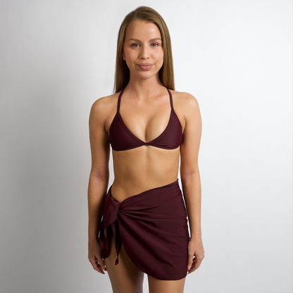 SARONG Maroon Cover Up