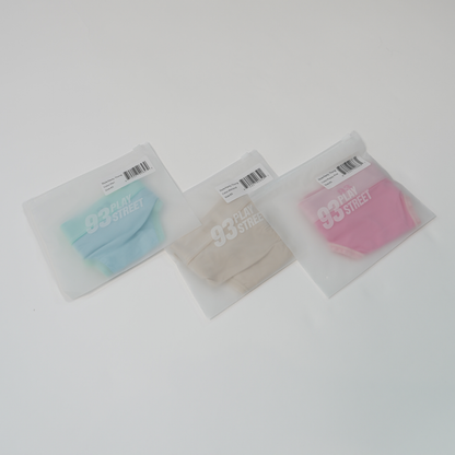 THONG-PANTY Trio: Poppy Pink, Peri Blue, Almond