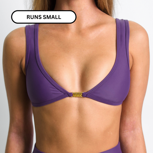 AMELIA Plum '93' Minimal Bikini Top