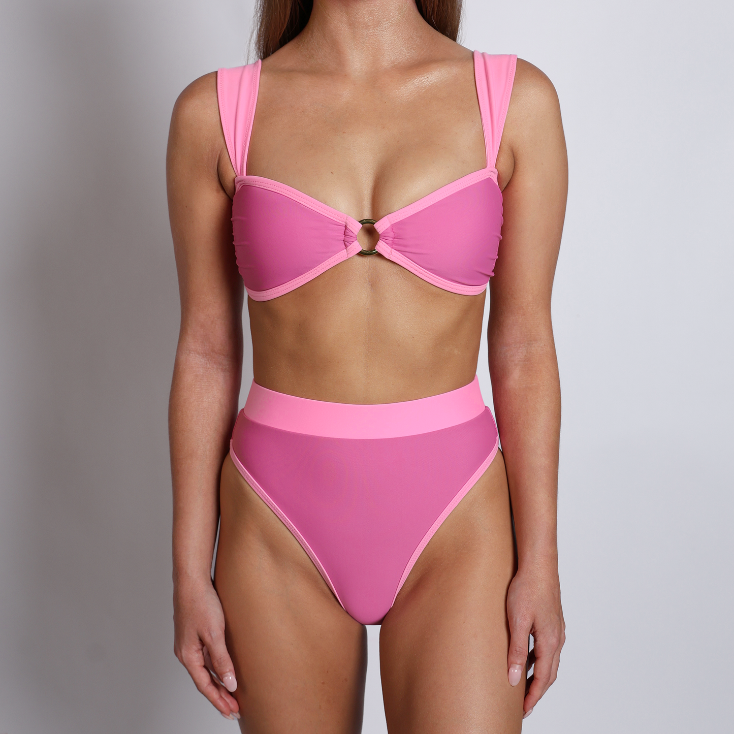 BRIDGET Poppy Pink Princess Bikini Top