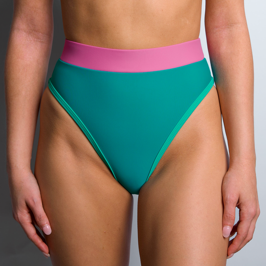 CHLOE Retro Wave High Rise Bikini Bottom