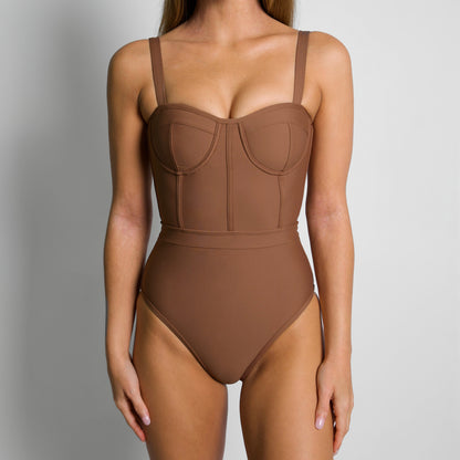 NAOMI Truffle Corset One Piece