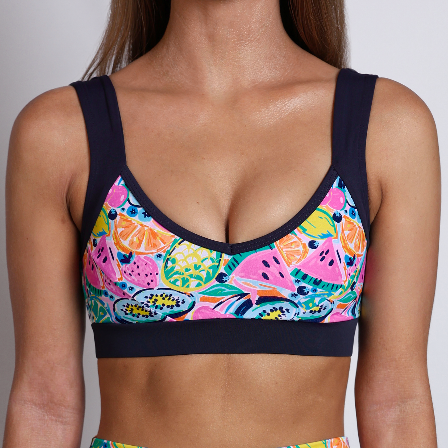 SALLY Tutty Fruity V Neck Sports Bra