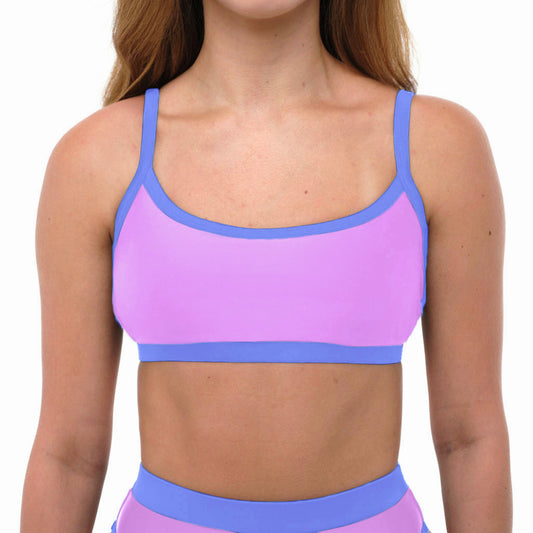TYLER Lavender Sporty Bikini Top