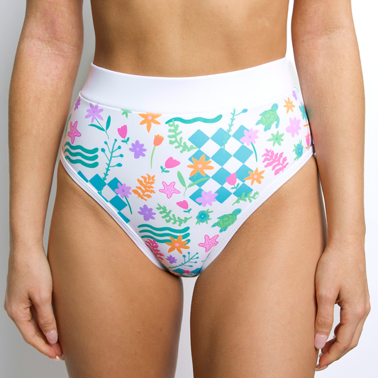 MOLLY Under The Sea Full Coverage High Rise Bikini Bottom