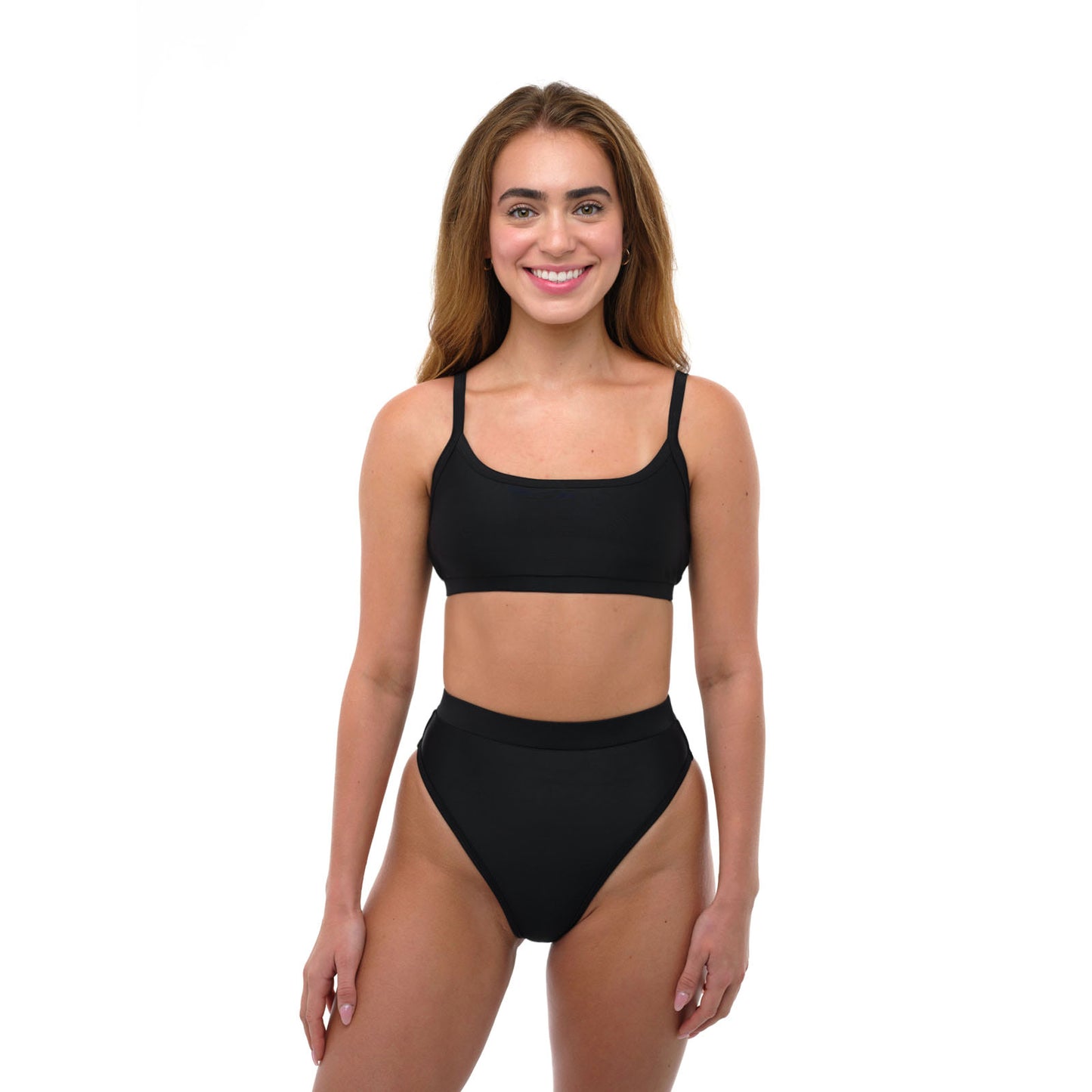 TYLER Black Sporty Bikini Top