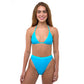 RYAN Bubble Blue 80s Cut High Rise Bikini Bottom